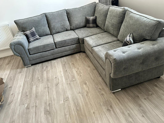 Verona Corner - Granite Fullback - Sofa Scape UK