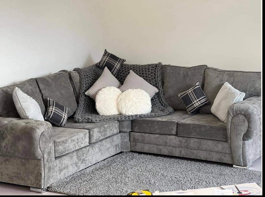 Verona Corner - Grey - Fullback - Sofa Scape UK