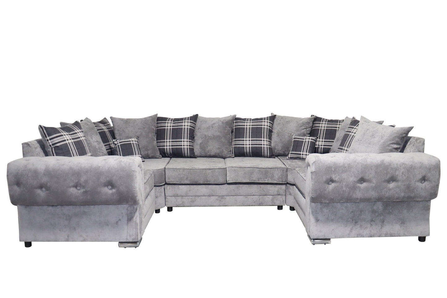 Verona U Shape 6 Seater - Chenille - Sofa Scape UK