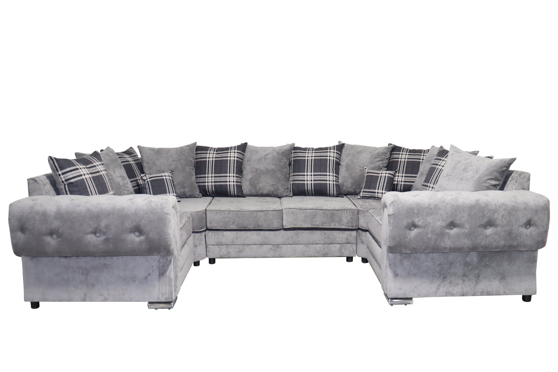 Verona U Shape 6 Seater - Chenille - Sofa Scape UK