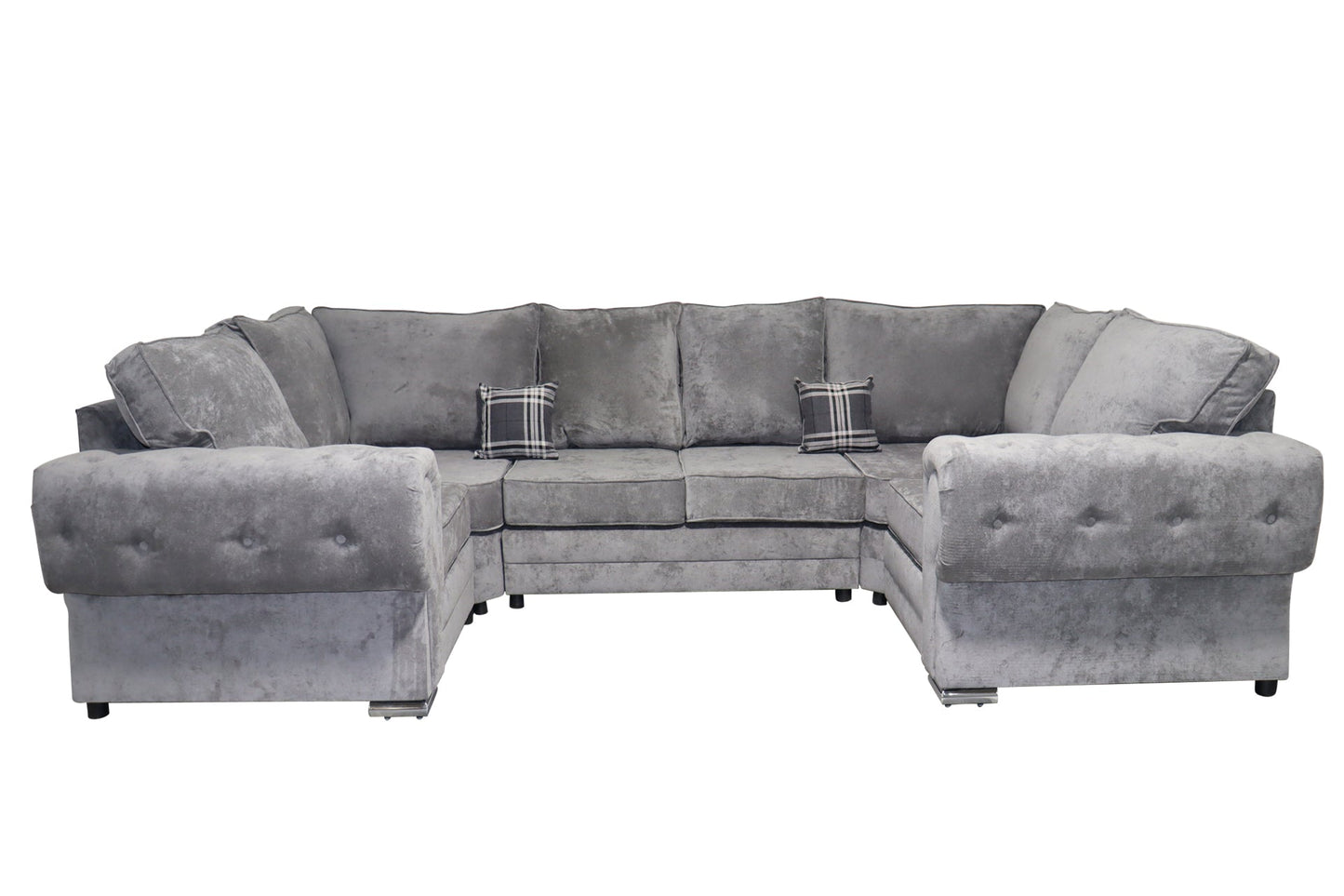 Verona U Shape 6 Seater - Chenille - Sofa Scape UK