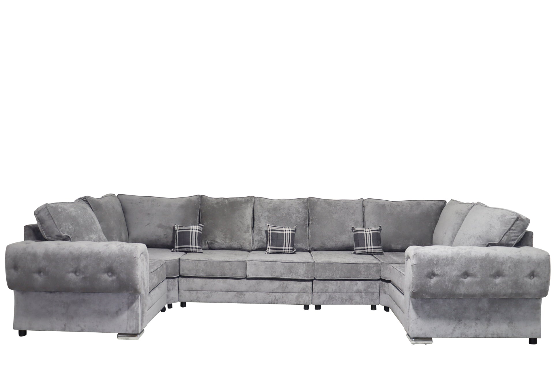Verona U Shape 7 Seater - Chenille - Sofa Scape UK